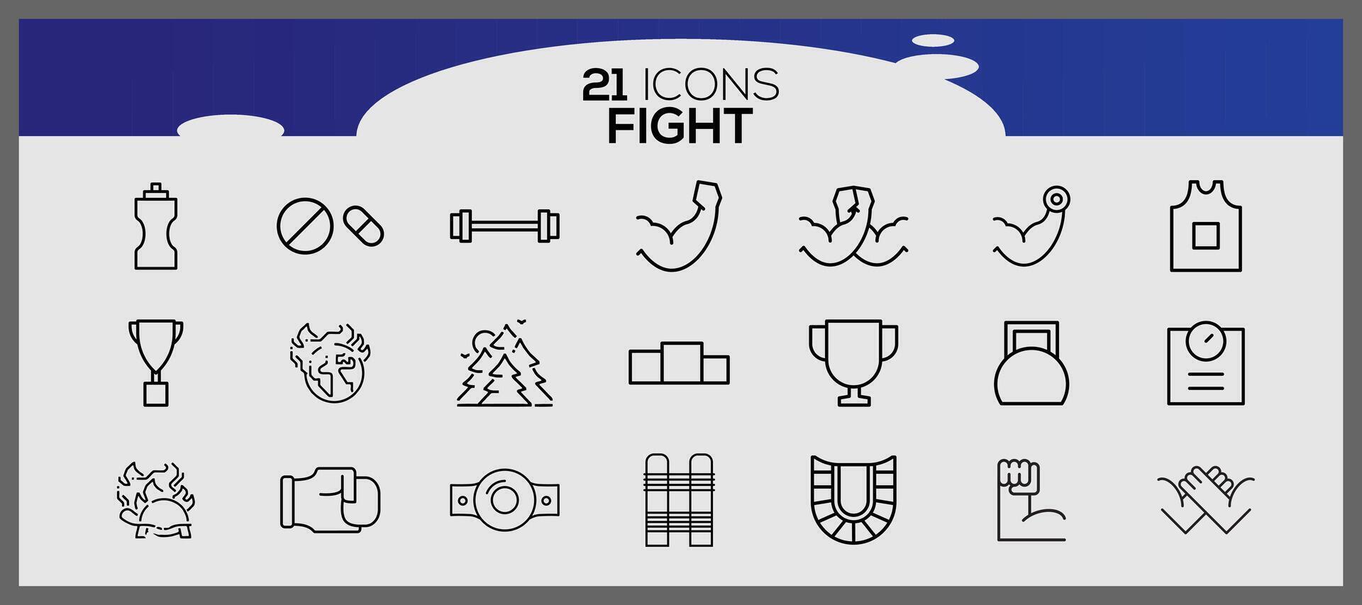 Box isometric icons collection. Tattoo black white icons set. Icons about gymnastics. vector
