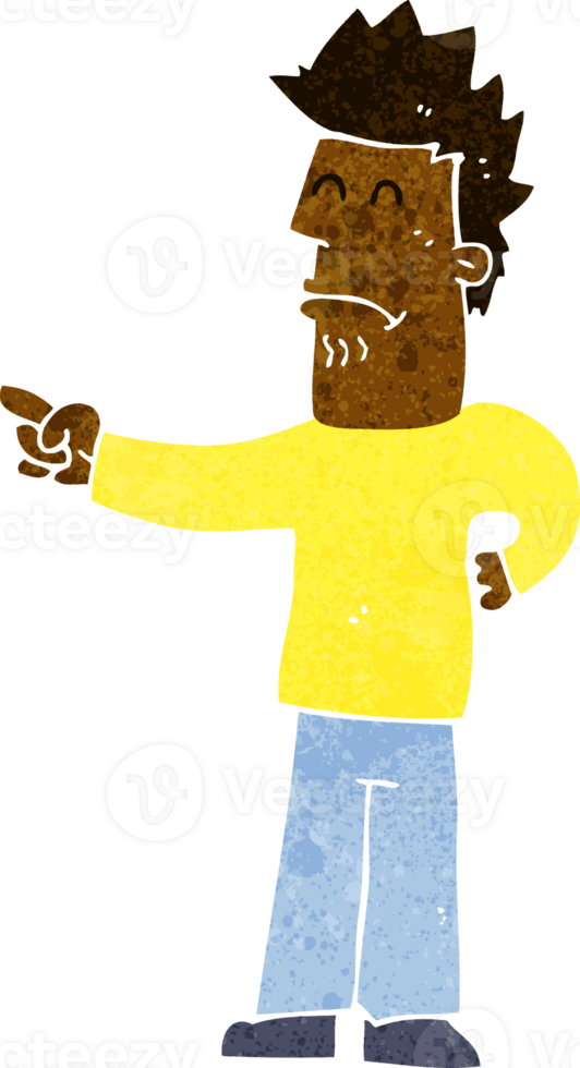 cartoon man pointing png