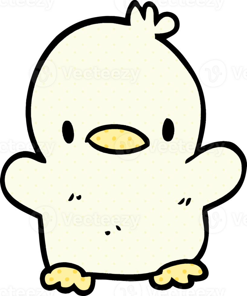 cartoon doodle baby duck png