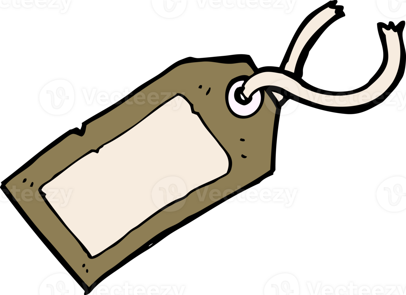 cartoon luggage tag png