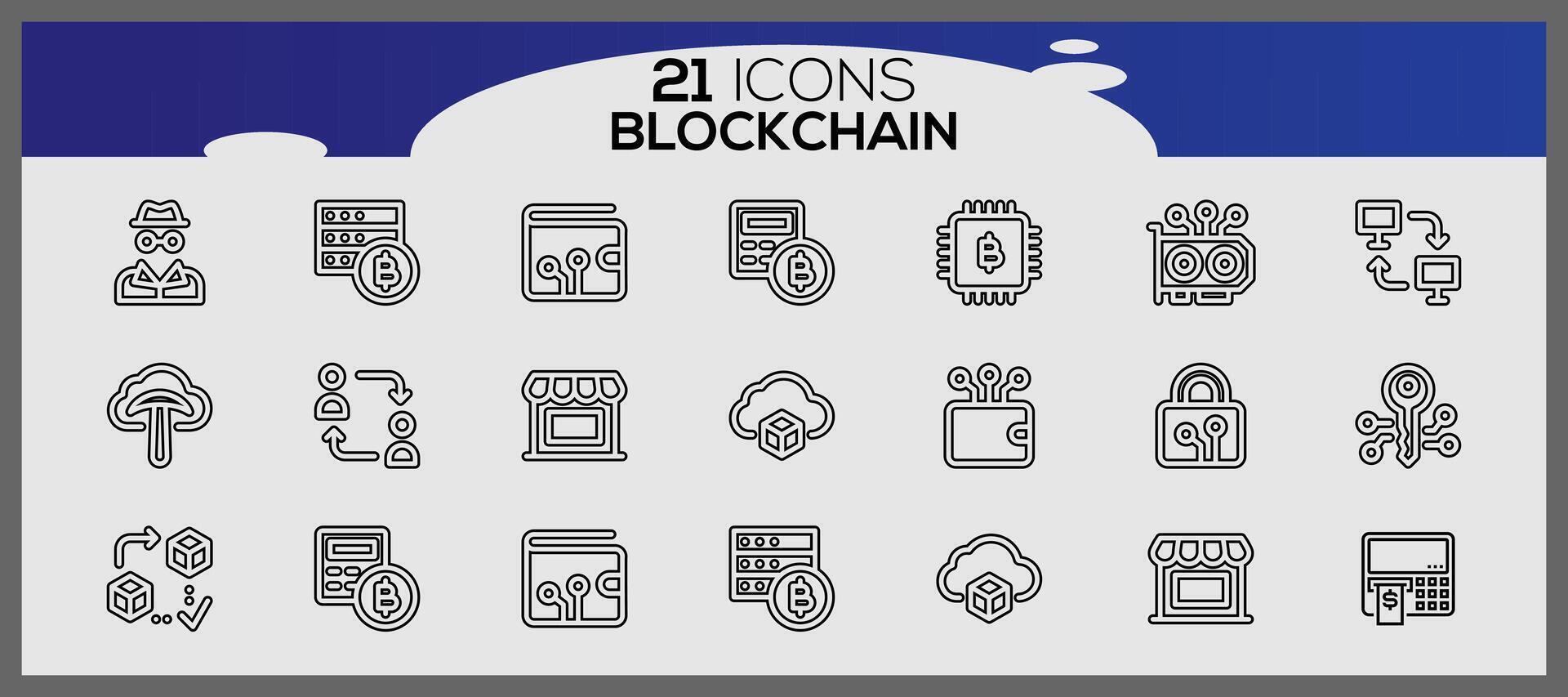 Cryptocurrency isometric icons set. Cryptocurrency icon elements set. Blockchain icons set. vector