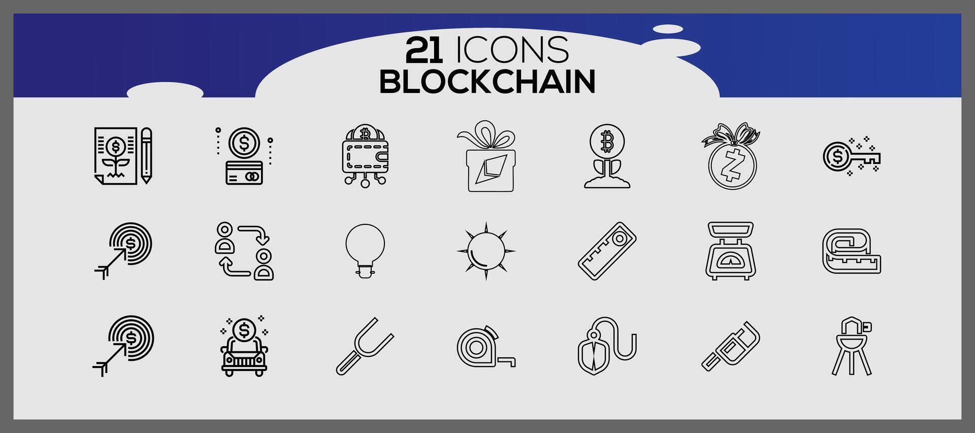 Cryptocurrency isometric icons set. Cryptocurrency icon elements set. Blockchain icons set. vector