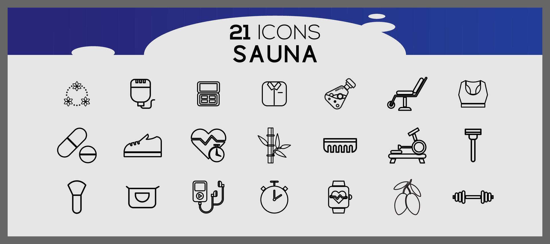 Spa line icon set. Creative spa and relax unlimited outline icon pack such as spa learn oil beauty. vector