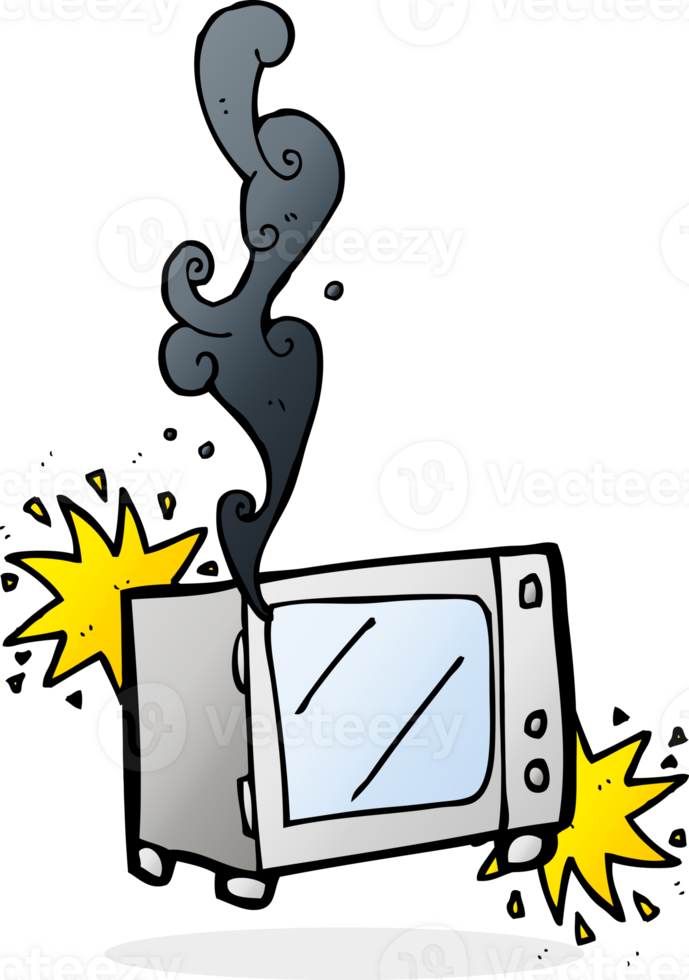 cartoon exploding microwave png