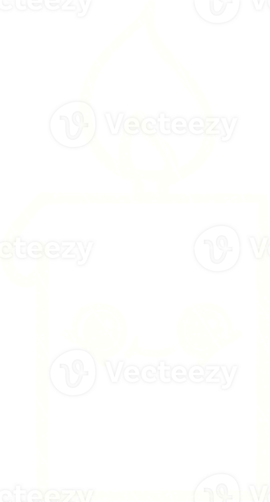Happy Candle Chalk Drawing png