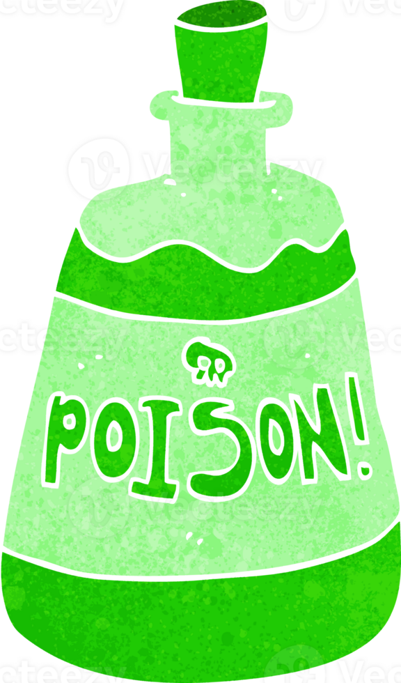 tekenfilm fles van vergiftigen png