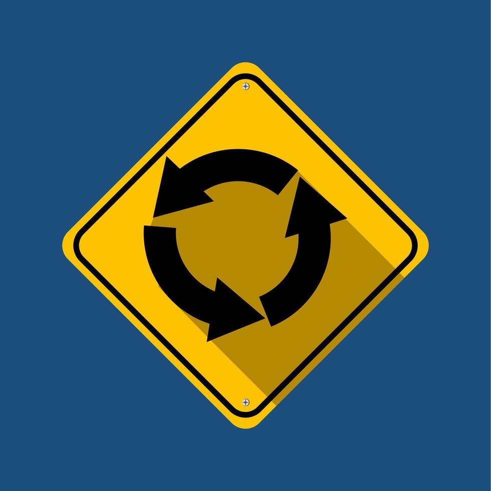 Traffic sign. Road sign isolated on the background vector