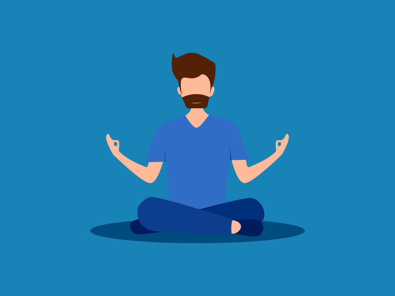 Caring for physical and mental health vector