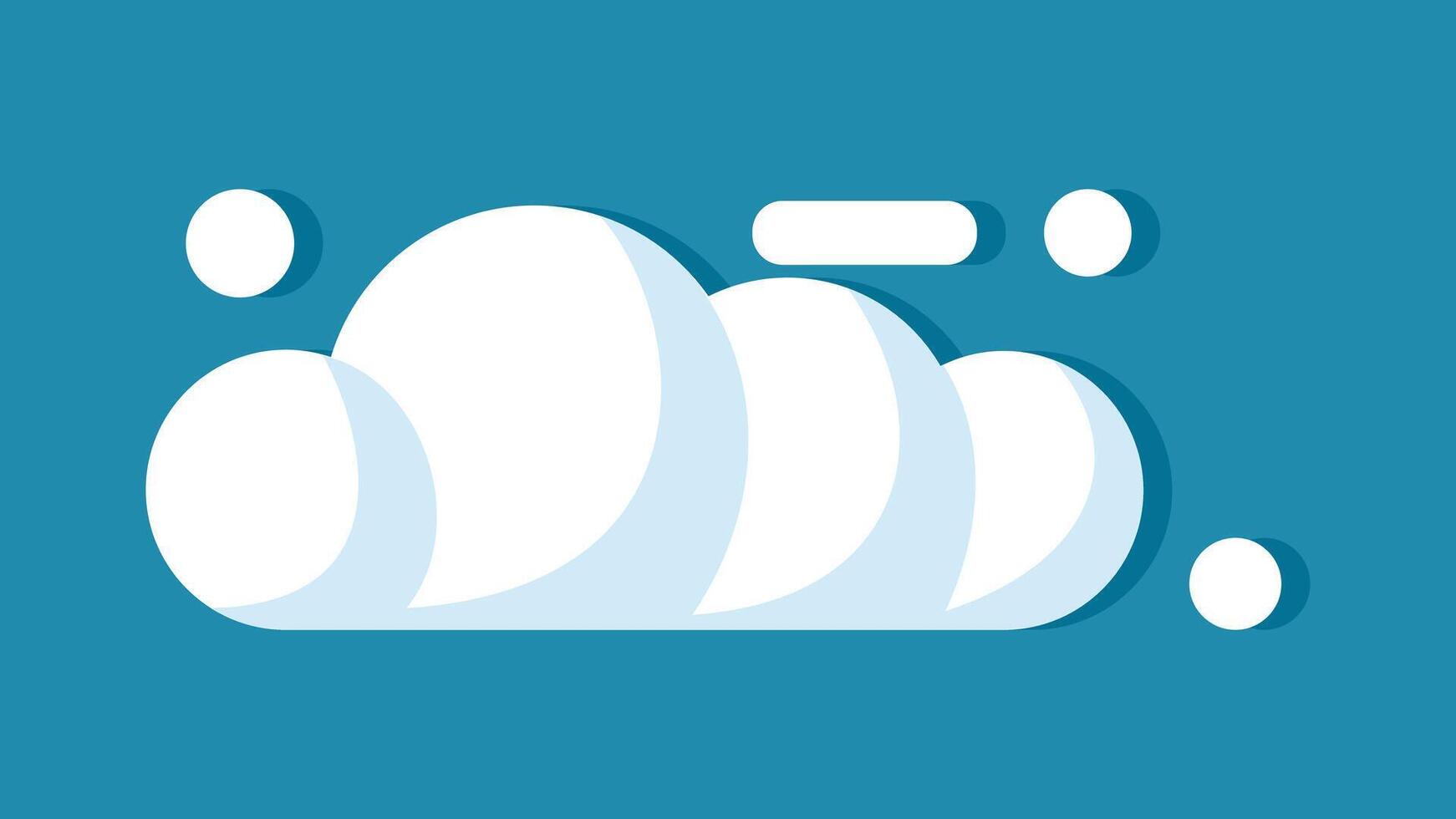 Cloud. Cloud icon isolated on background. vector