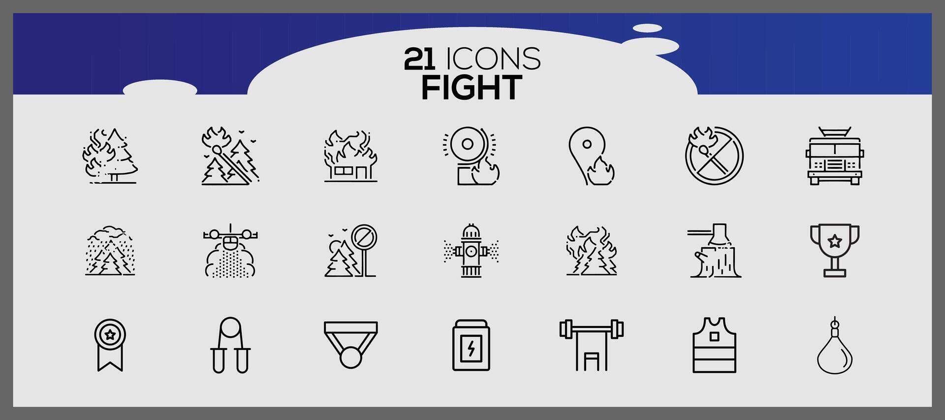 Box isometric icons collection. Tattoo black white icons set. Icons about gymnastics. vector