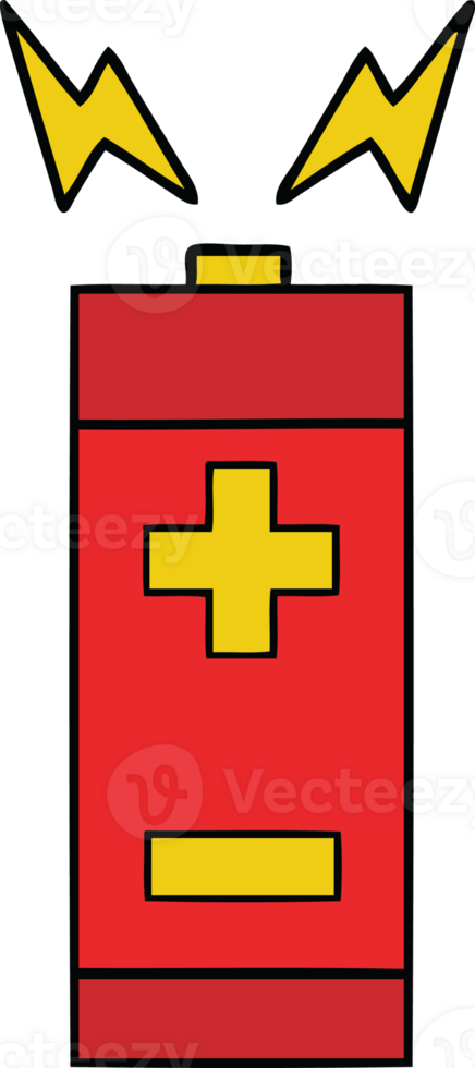 cute cartoon of a battery png
