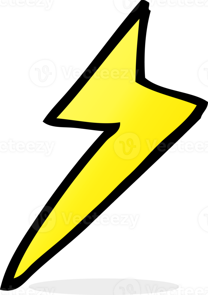 cartoon lightning bolt symbol png