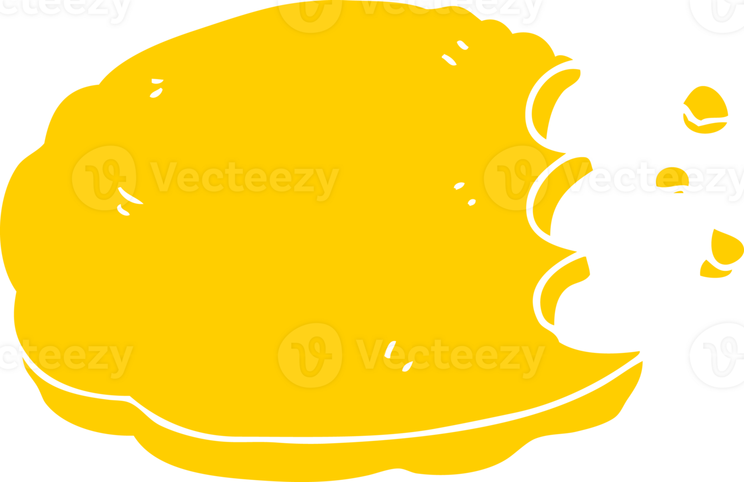 flat color style cartoon cookie png