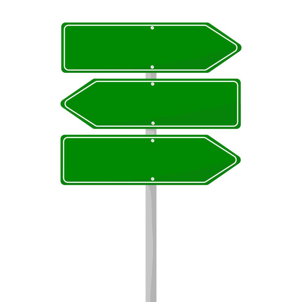 road sign isolated on a background. green traffic vector