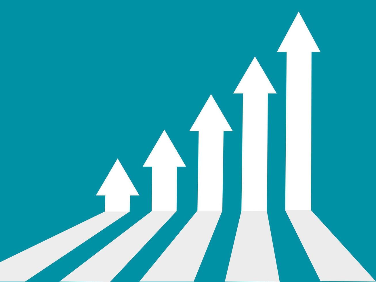 Business arrow chart. Concept for success vector