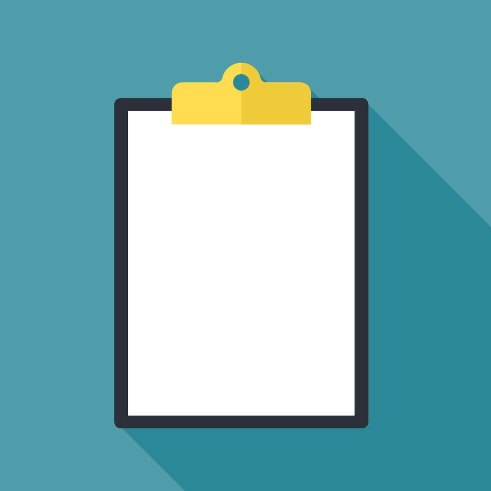 paper clipboard isolated on the background vector