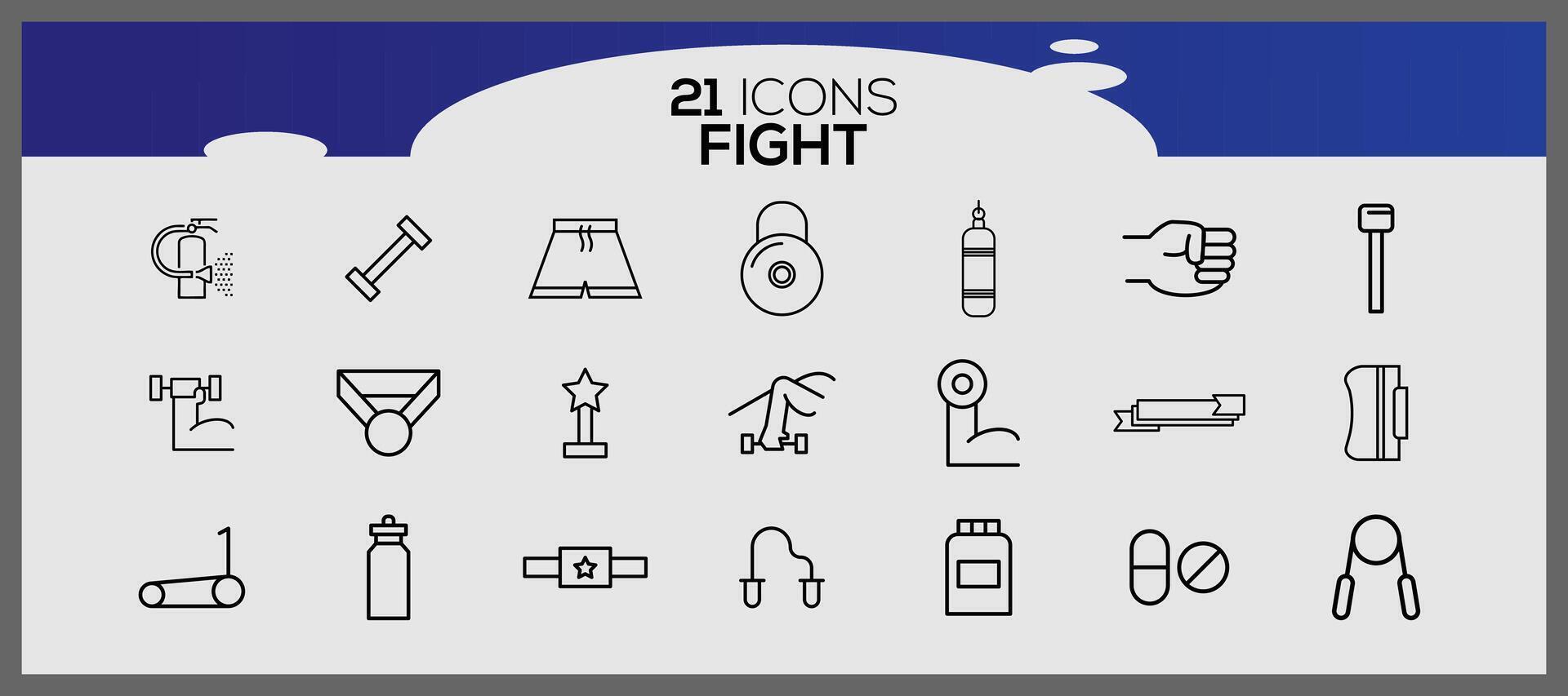 Box isometric icons collection. Tattoo black white icons set. Icons about gymnastics. vector