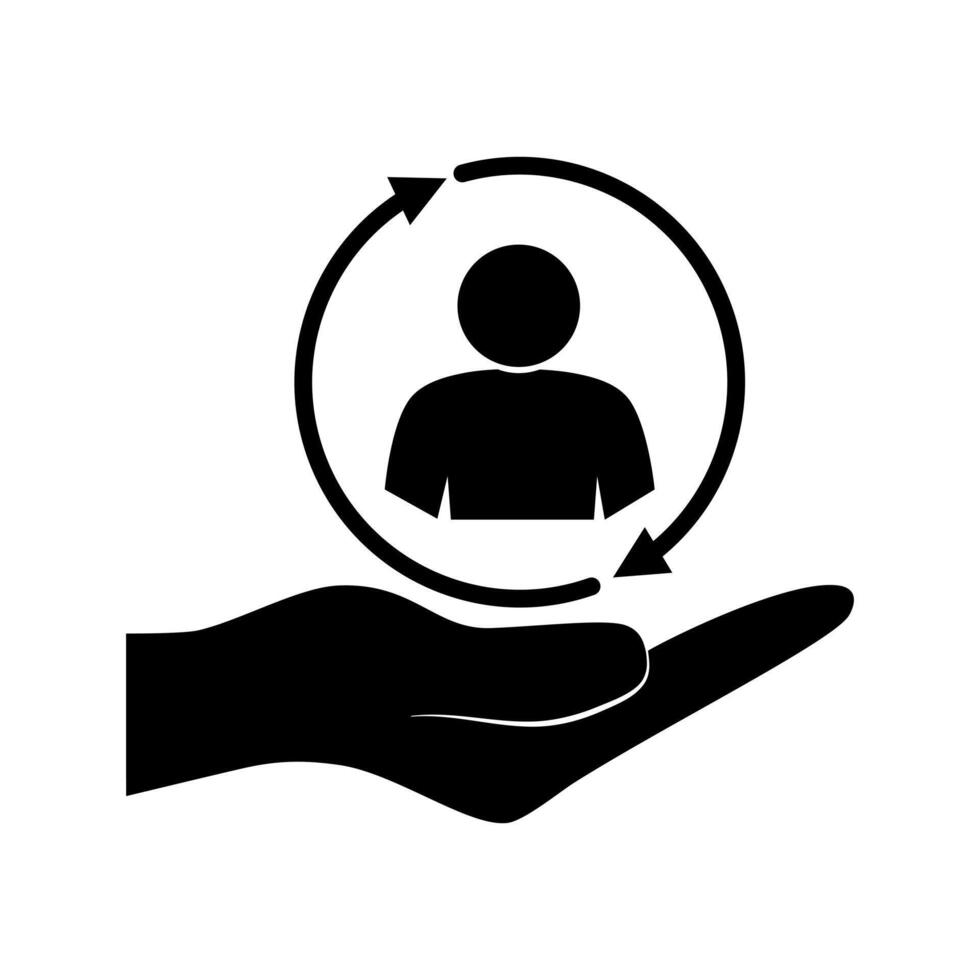 Full customer care service icon. vector