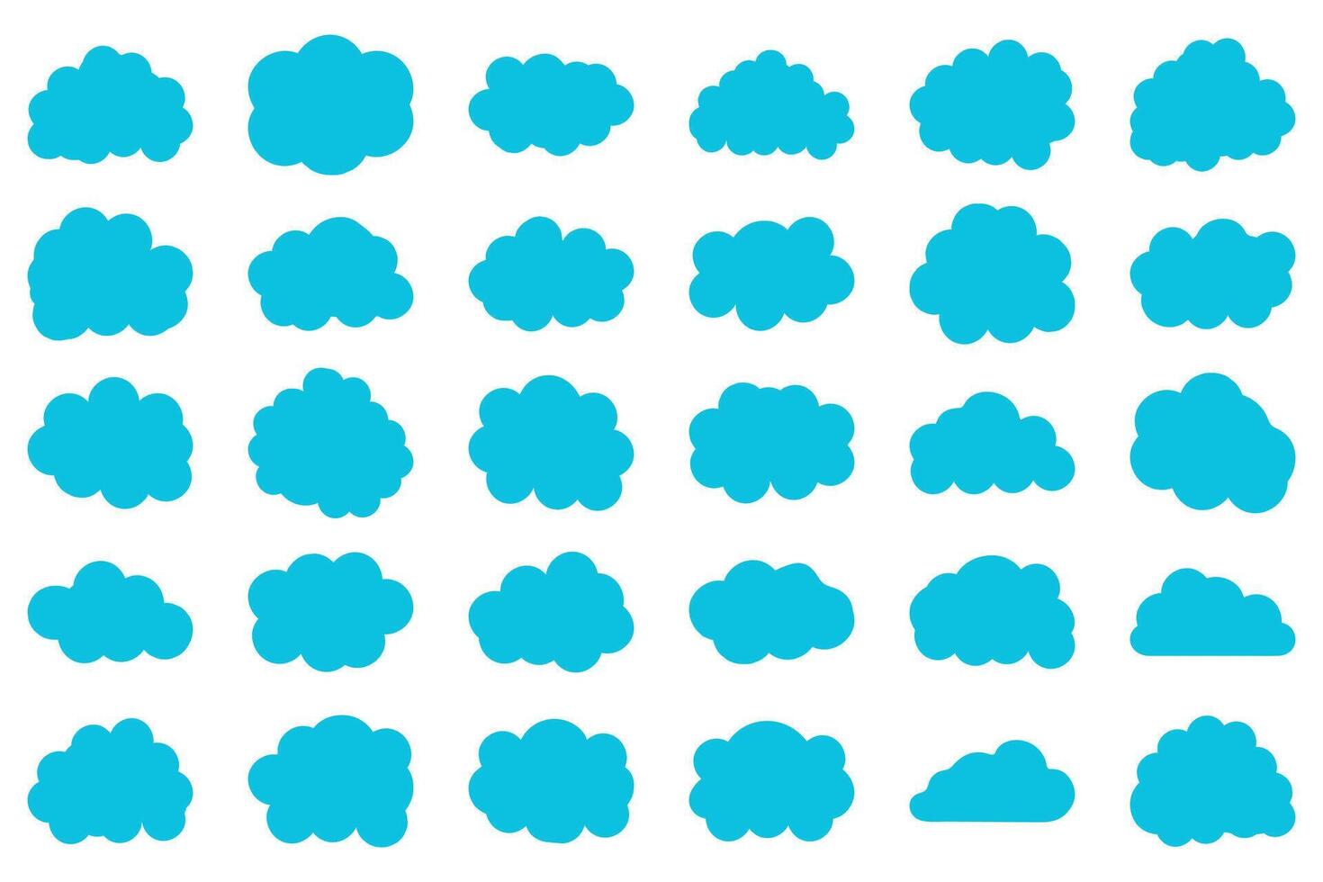 Cloud set icon. Sky vector