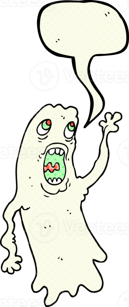 comic book speech bubble cartoon ghost png