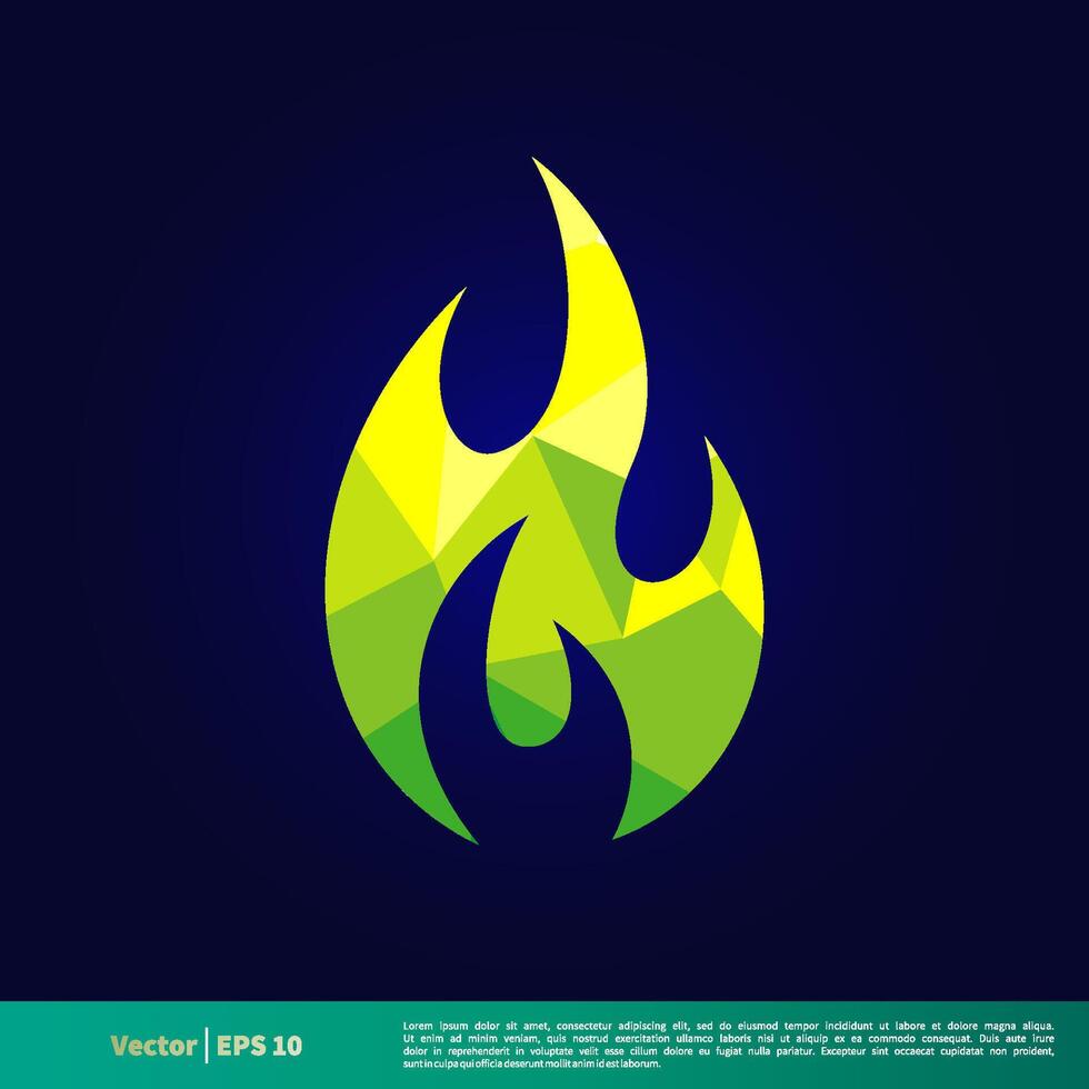 Fire Flame Icon Vector Logo Template Illustration Design. Vector EPS 10.