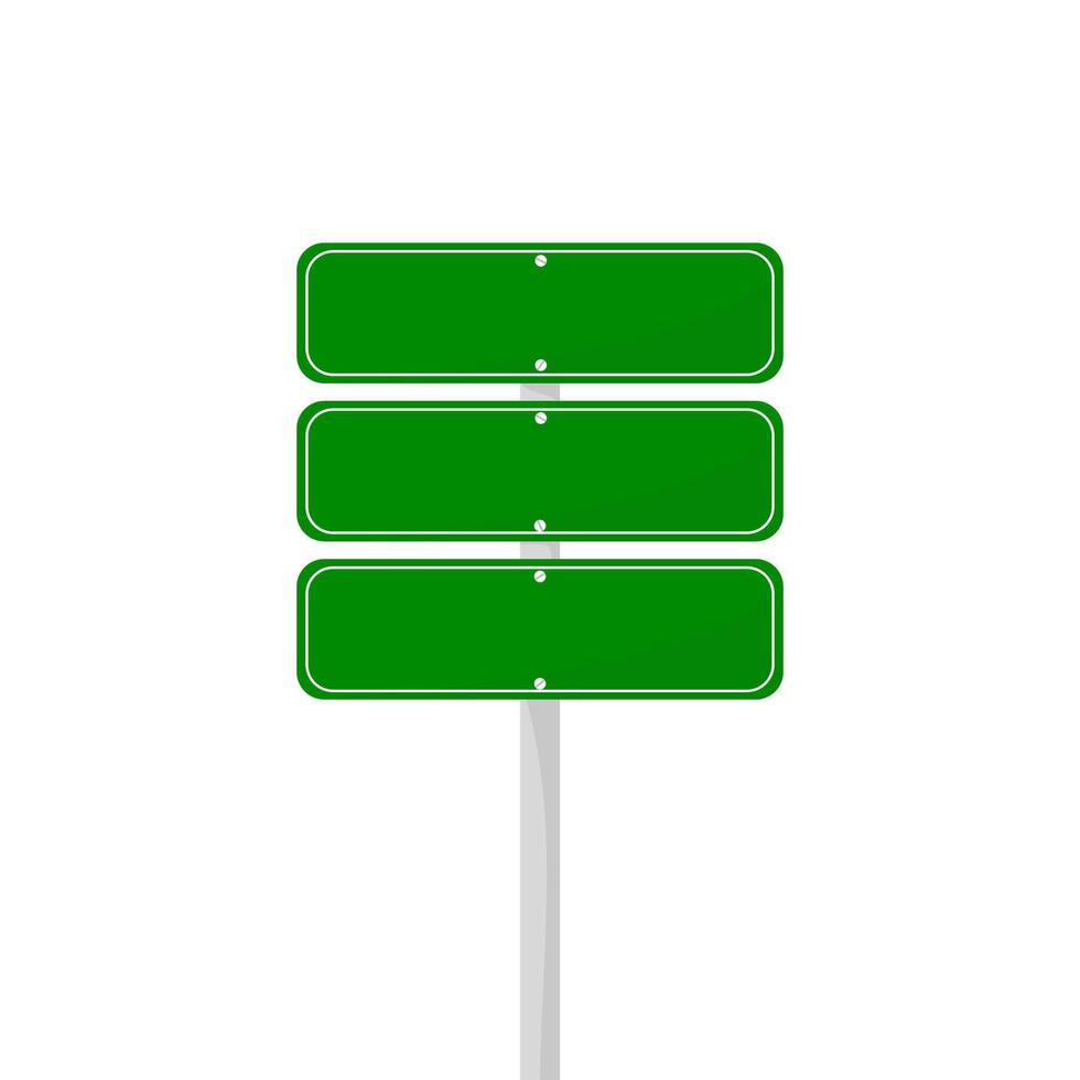 road sign isolated on a background. green traffic vector