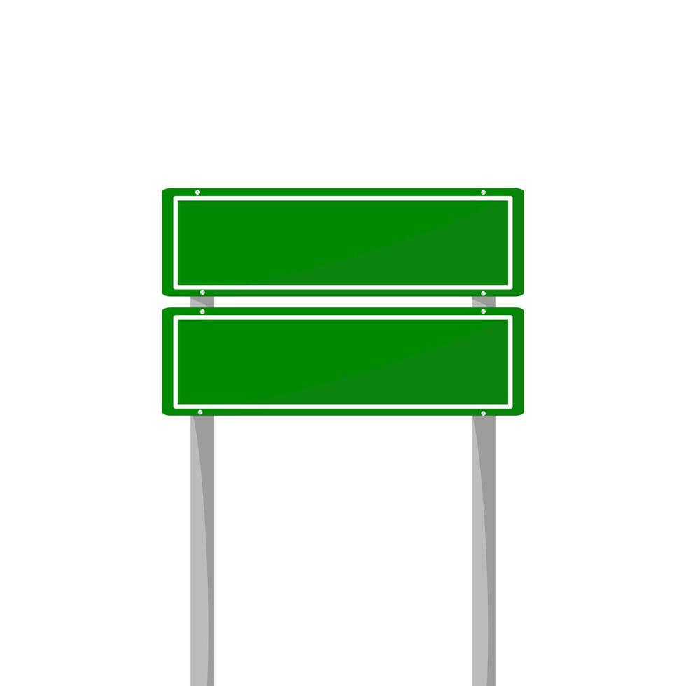 road sign isolated on a background. green traffic vector