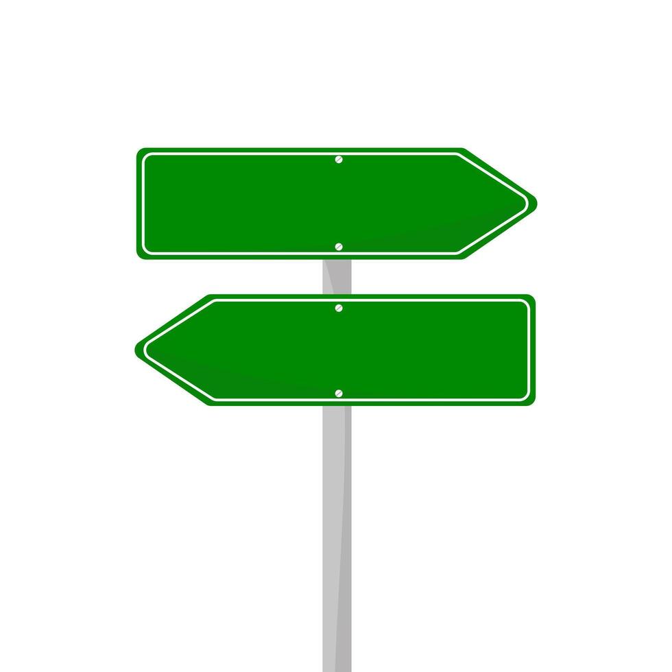 road sign isolated on a background. green traffic vector