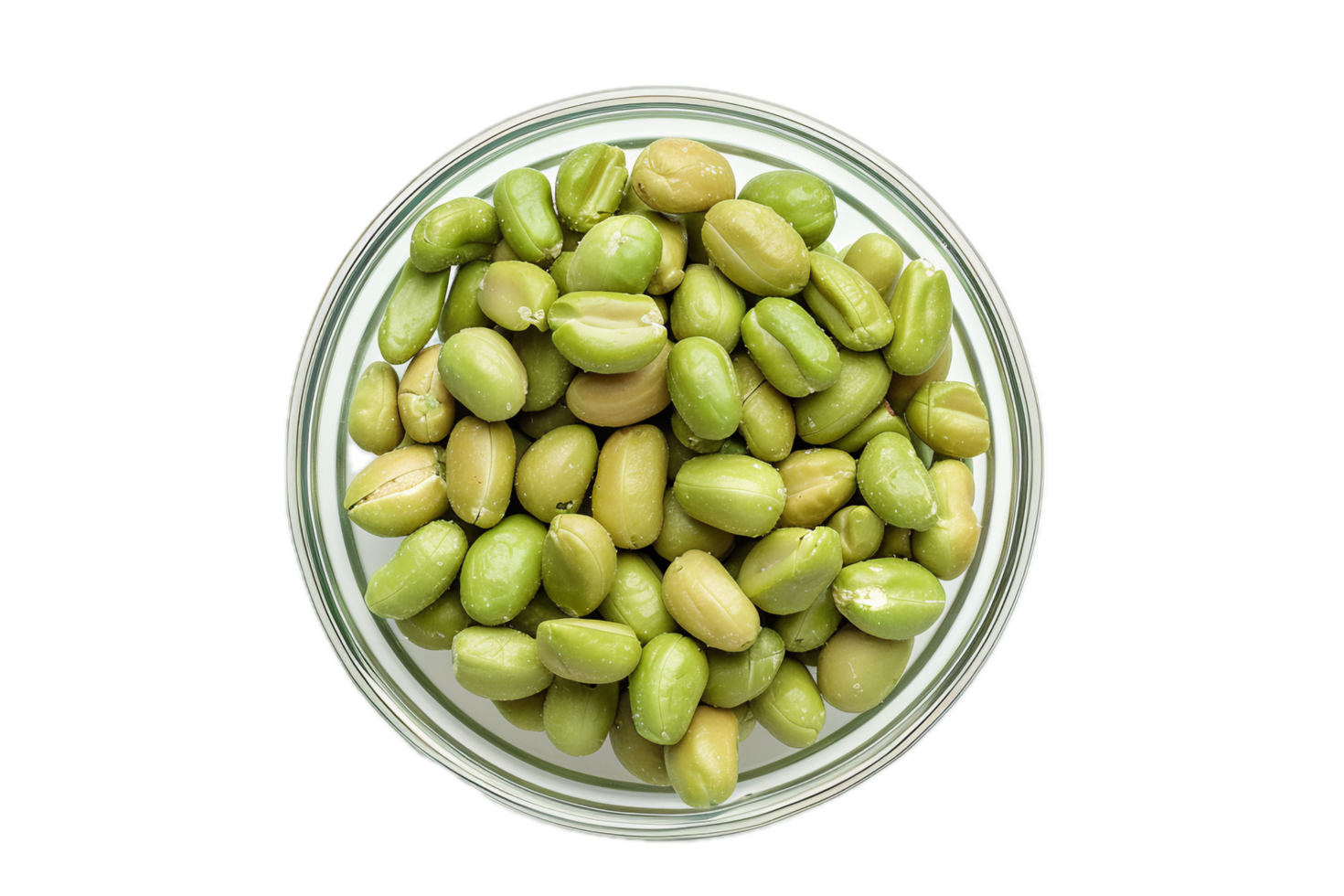 AI generated Fresh Green Peas in Glass Bowl png 41148670 PNG