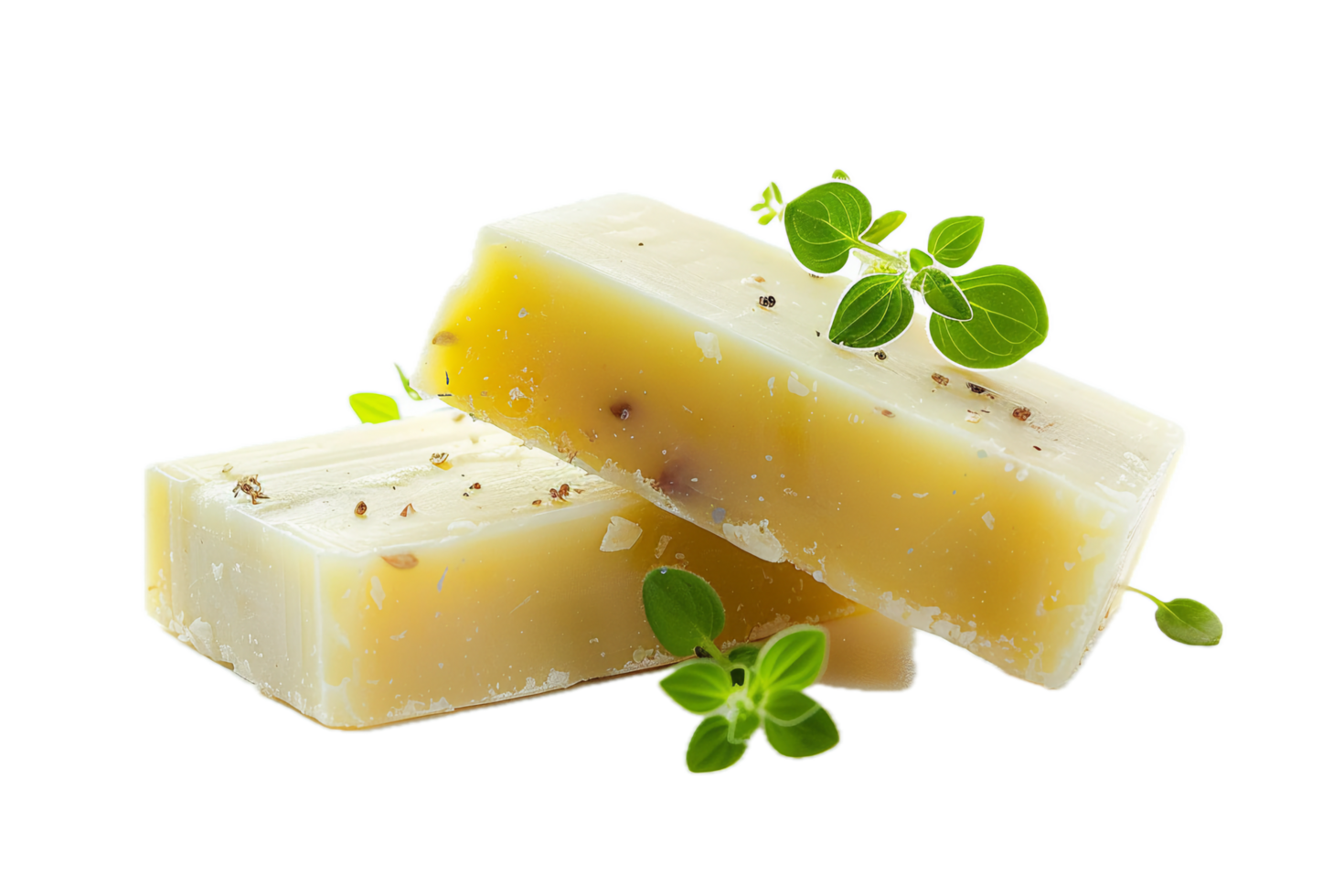 AI generated Natural Handmade Soap with Flowers png
