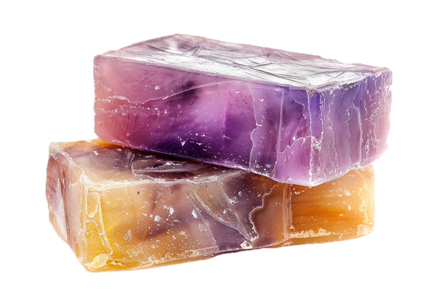 AI generated Natural Handmade Soap with Flowers png