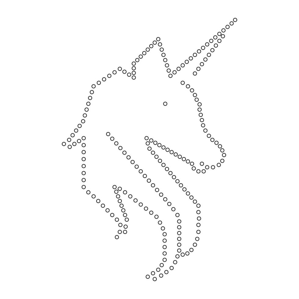 Unicorn continuous one line art drawing minimalist design vector and illustration
