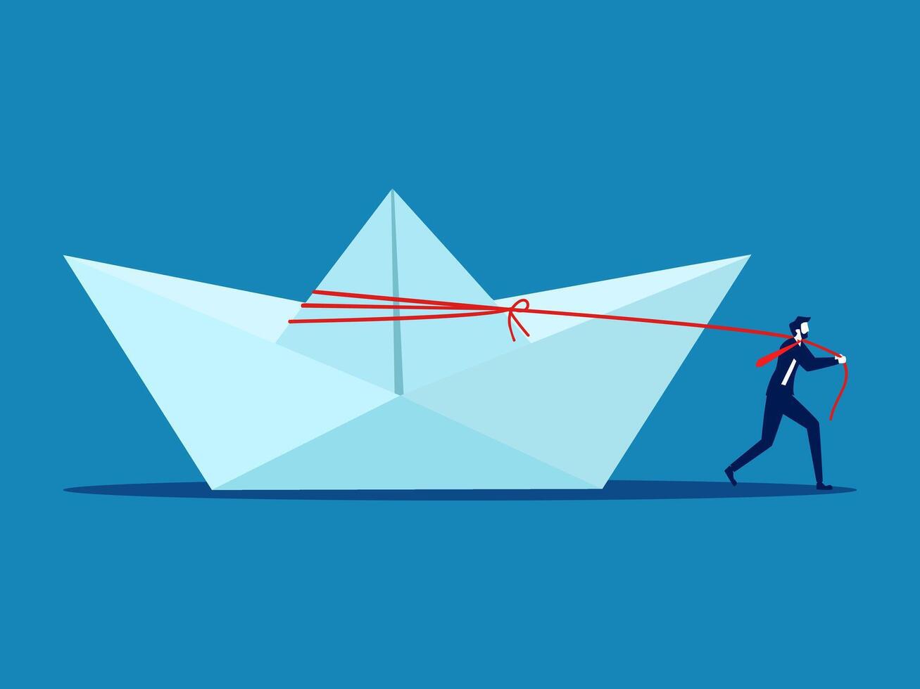business crisis recovery concept vector