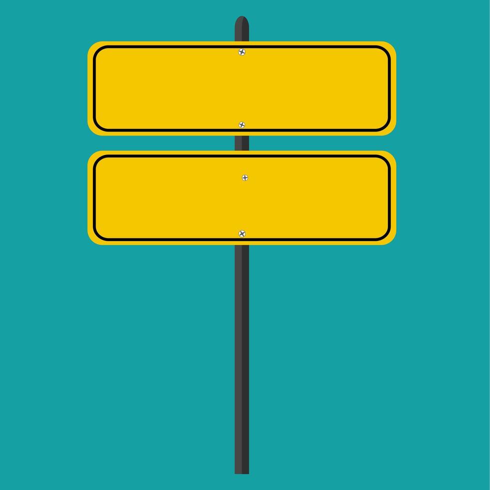 Road signs isolated on the background vector