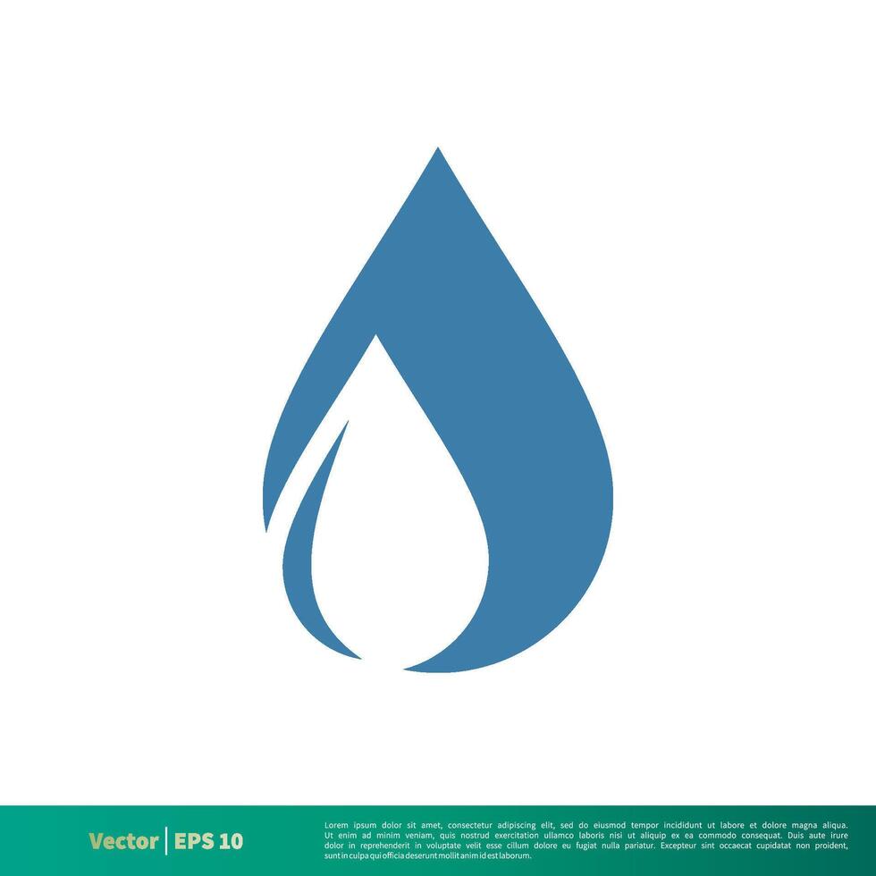 Drop Water Icon Vector Logo Template Illustration Design. Vector EPS 10.