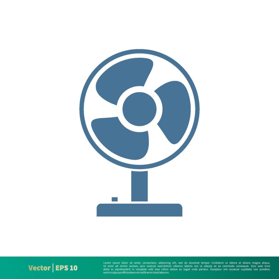 Fan Icon Vector Logo Template Illustration Design. Vector EPS 10.