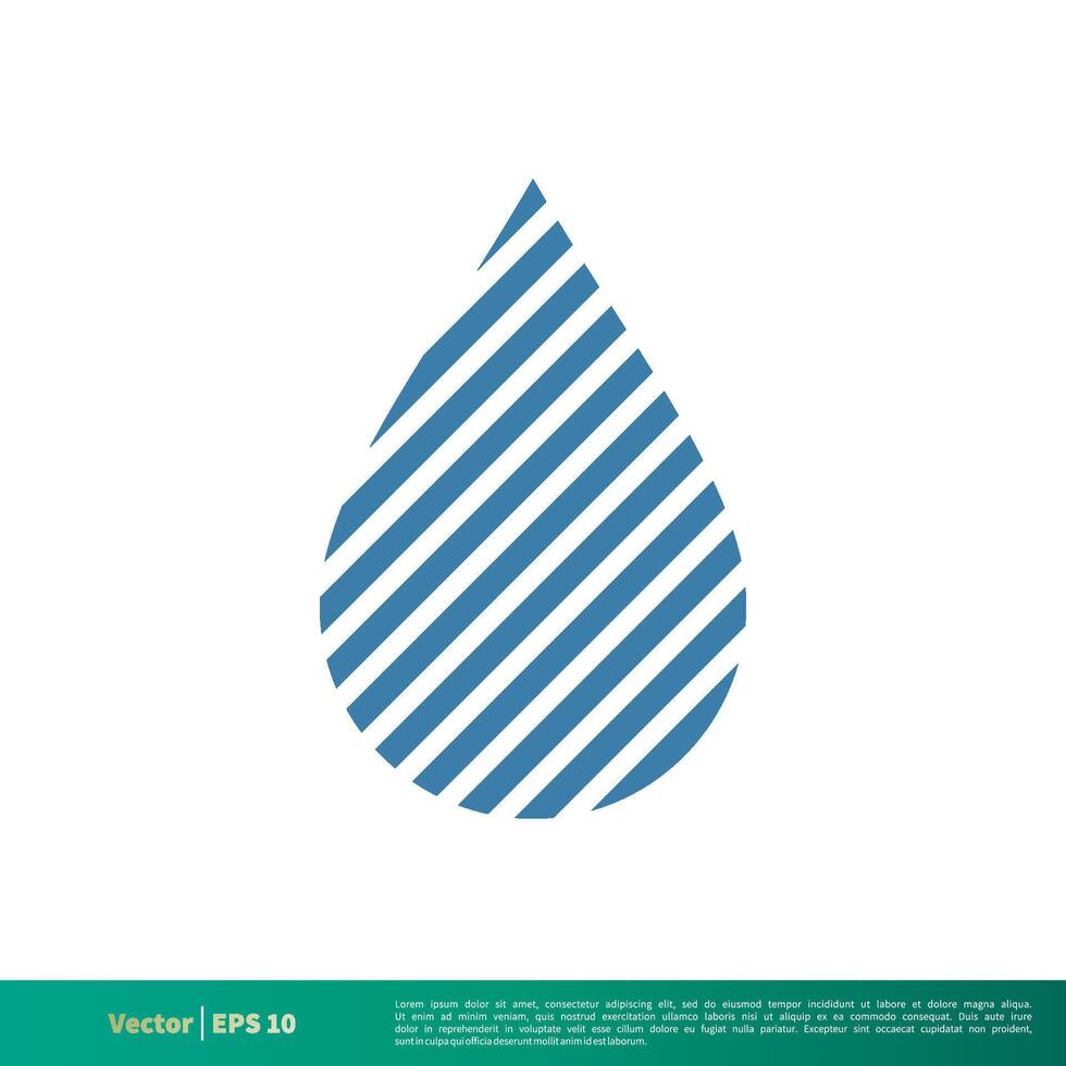 soltar agua icono vector logo modelo ilustración diseño. vector eps 10