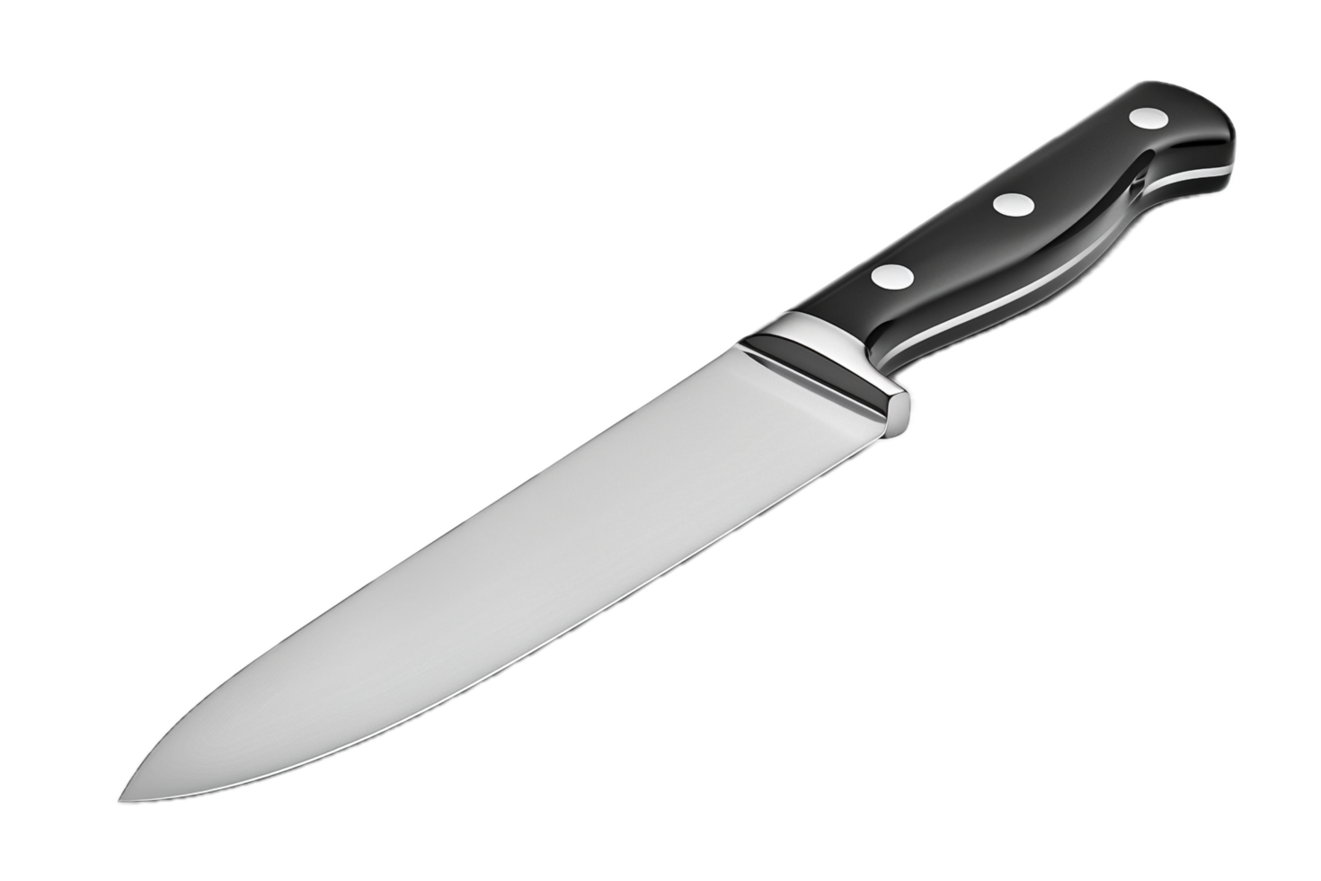 AI generated Chef's Knife with Wooden Handle png
