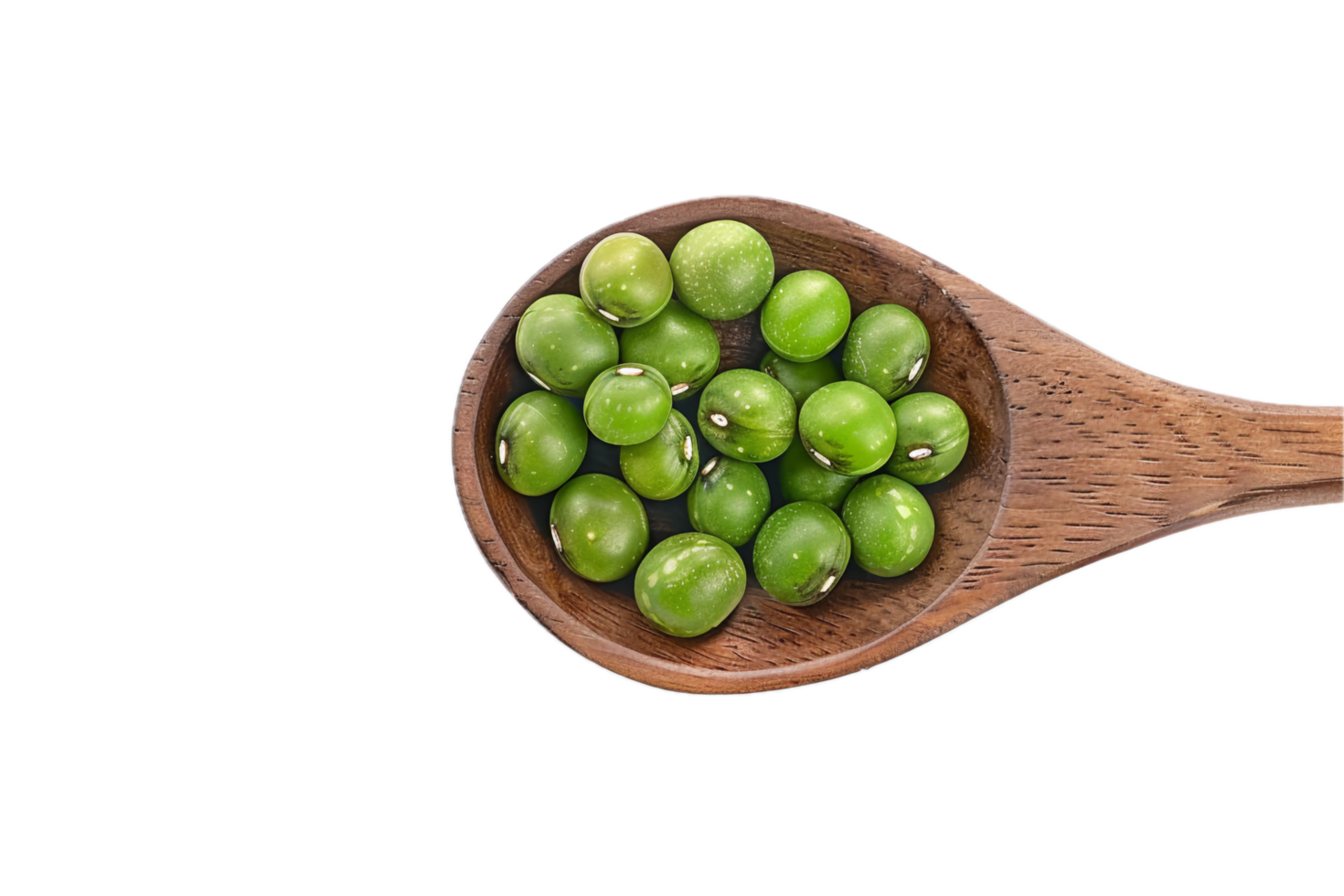 AI generated Fresh Green Soybeans Edamame on Wooden Spoon png