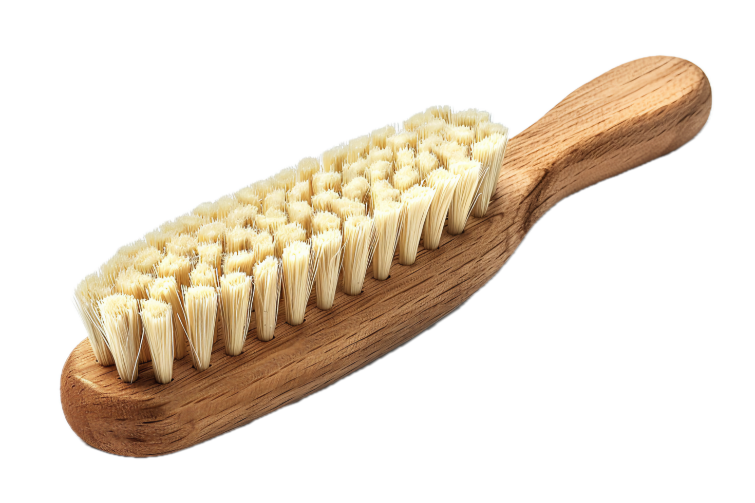 AI generated Wooden Brush with Natural Bristles png