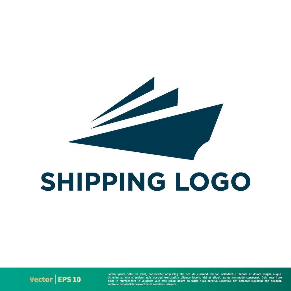 Ship Vector Icon Logo Template Illustration Design. Vector EPS 10.