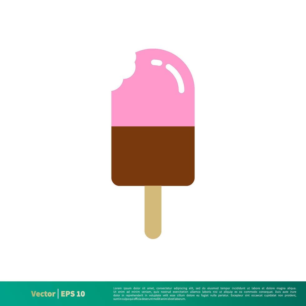 Ice Cream Bar - Summer Icon Vector Logo Template Illustration Design. Vector EPS 10.