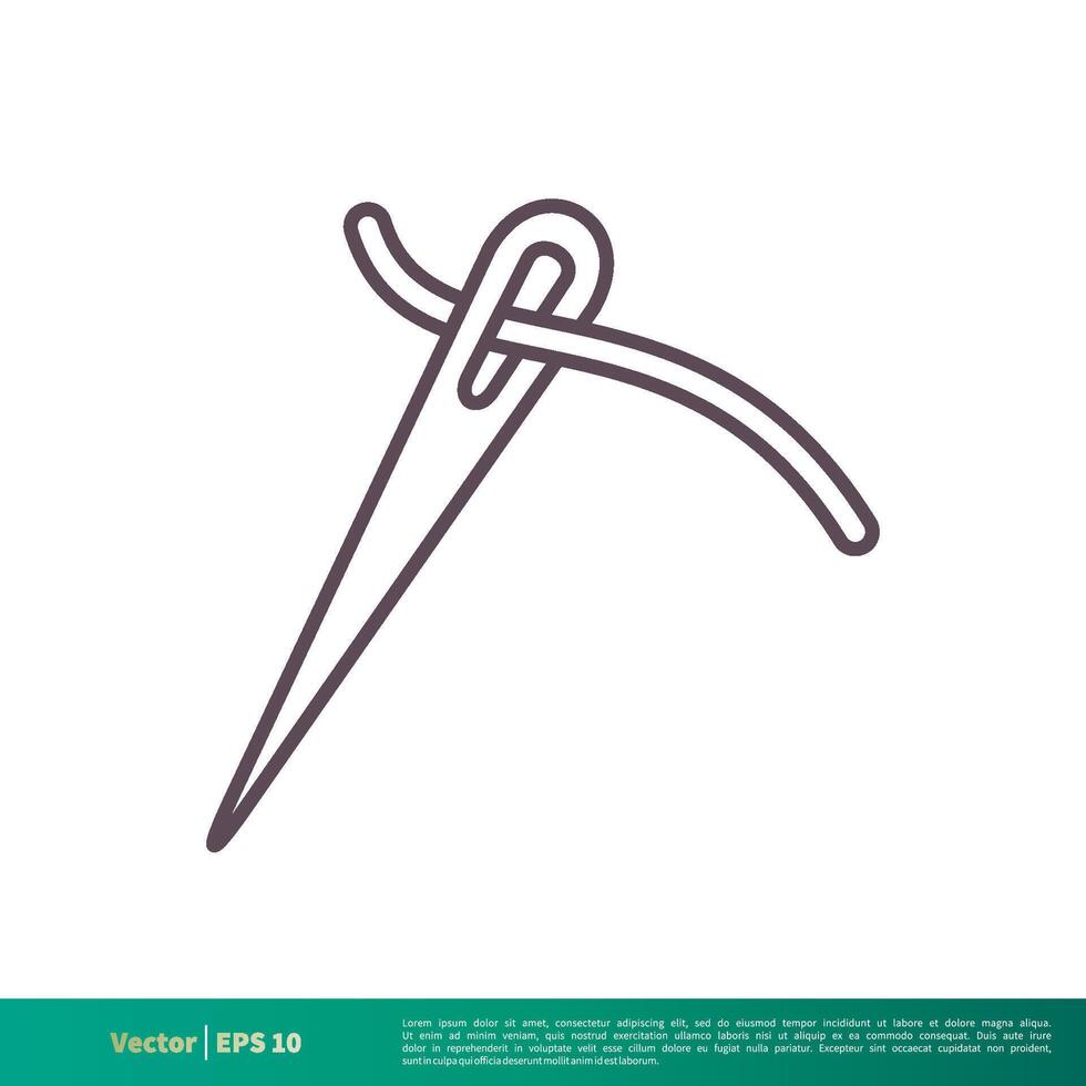 Needlework, Sewing Icon Vector Logo Template Illustration Design. Vector EPS 10.