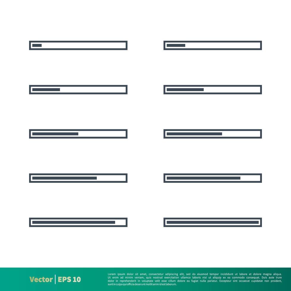 Set Loading Icon Vector Logo Template Illustration Design EPS 10.