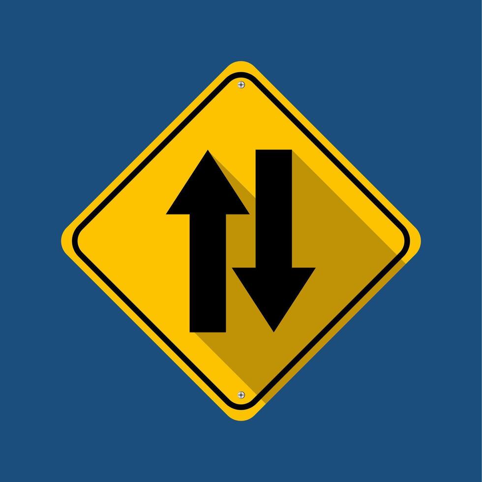 Traffic sign. Road sign isolated on the background vector