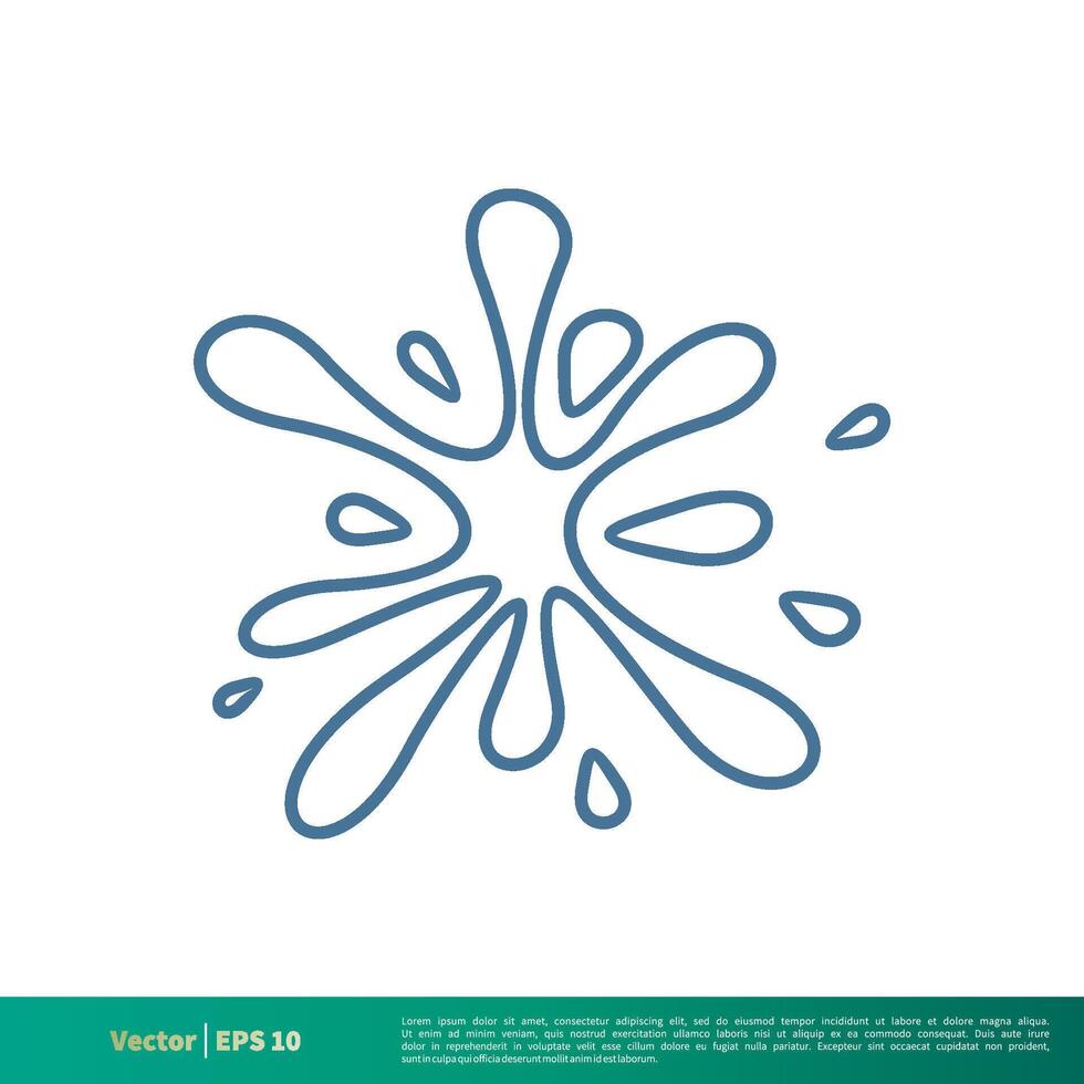 Splash Water Icon Vector Logo Template Illustration Design. Vector EPS 10.