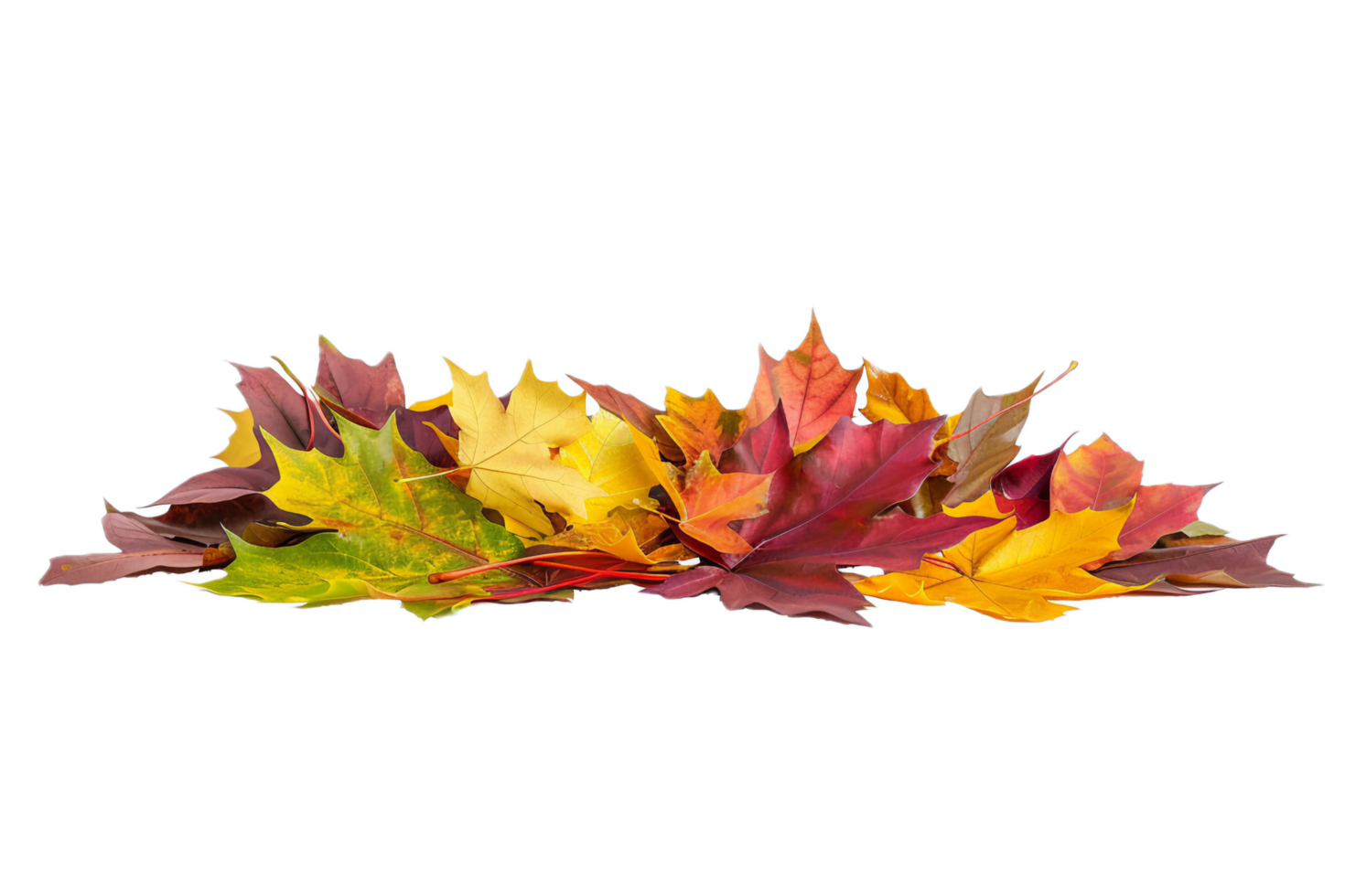AI generated Autumn Maple Leaves Pile png 41149772 PNG