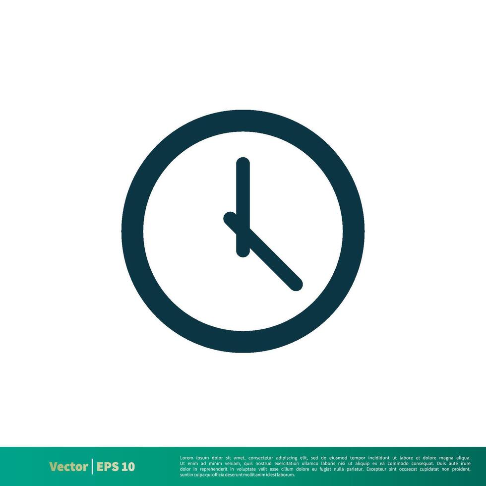 reloj icono vector logo modelo ilustración diseño. vector eps 10