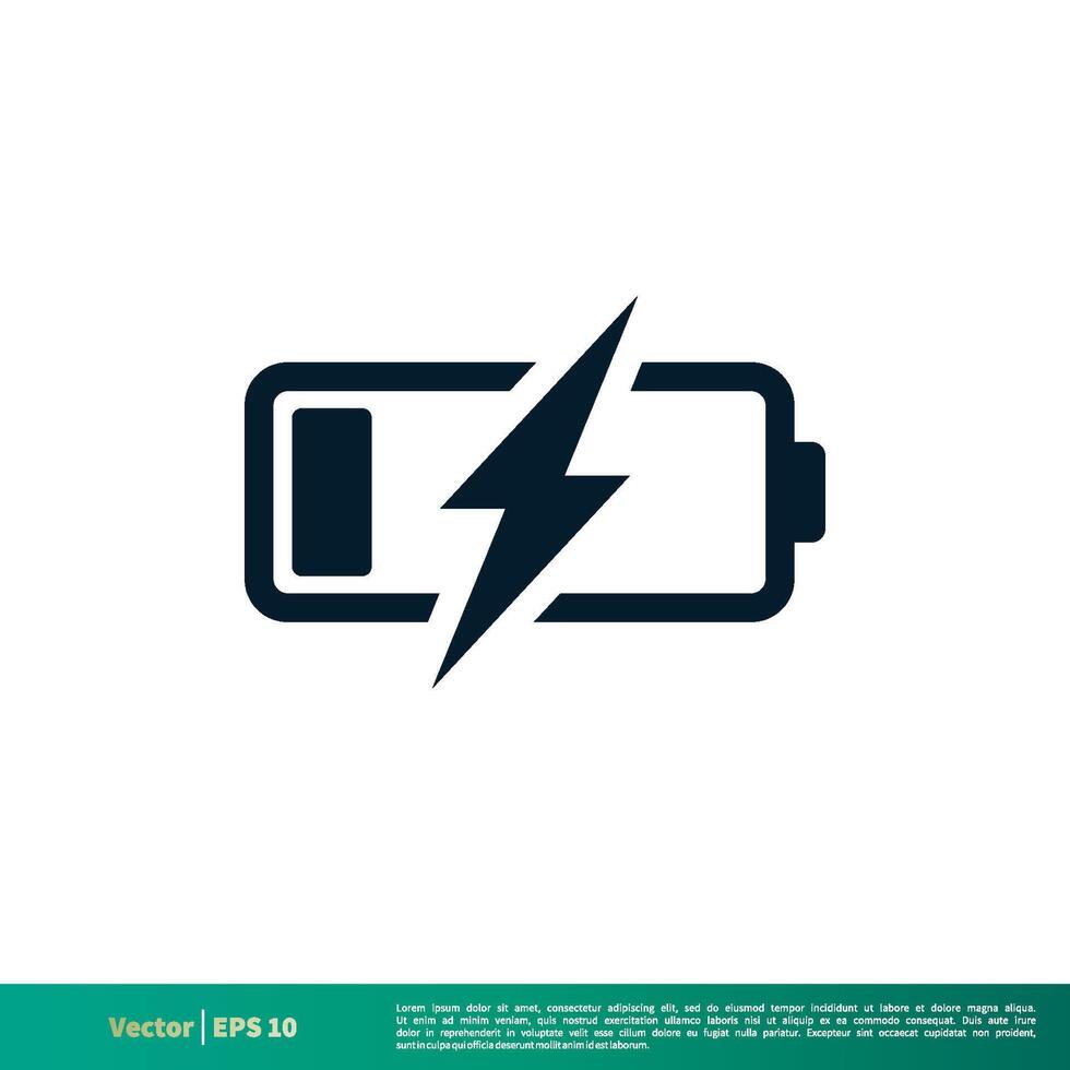 Battery Icon Vector Logo Template Illustration EPS 10.