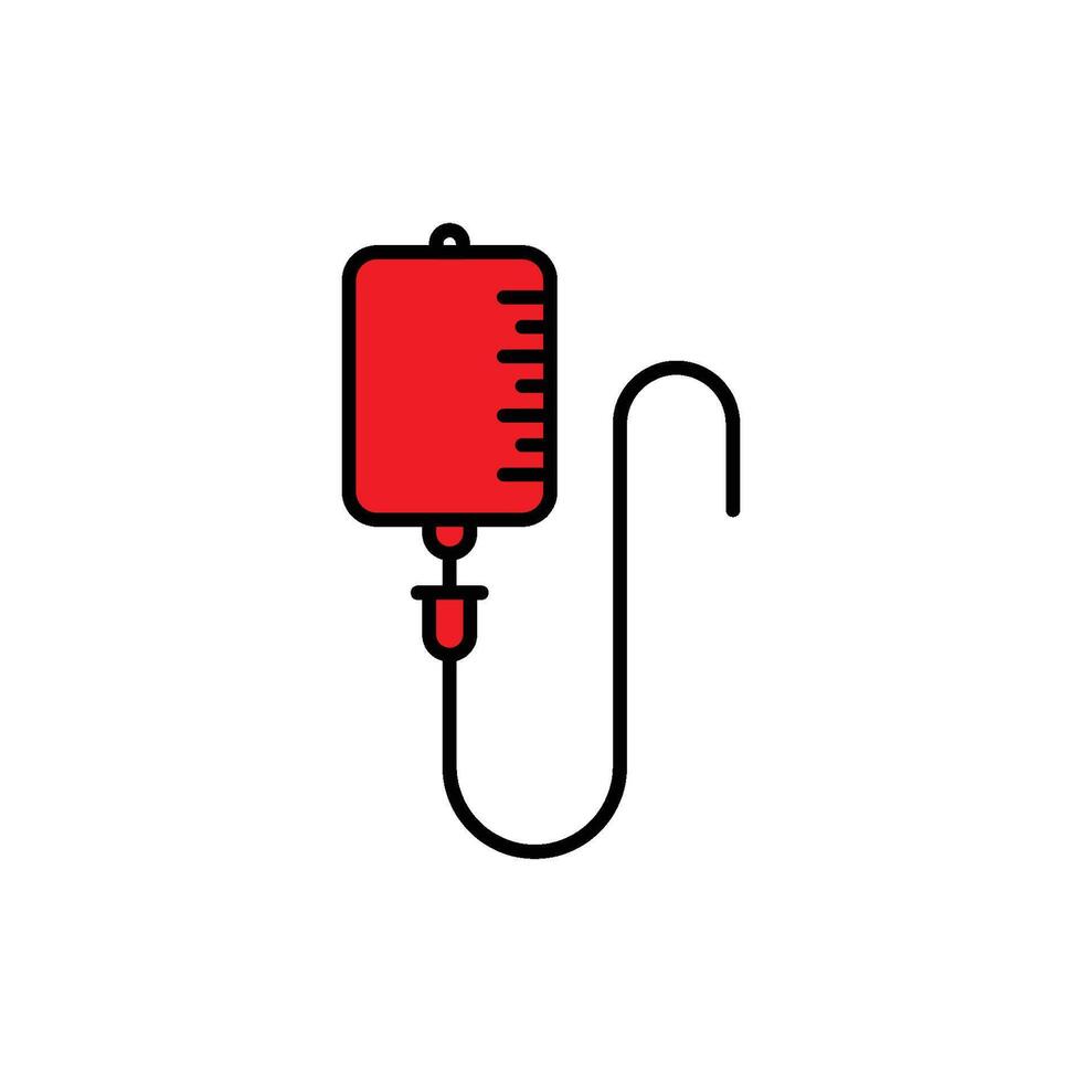 iv bolso médico icono vector logo modelo